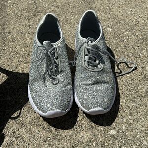 Glitter tennis shoes size 7.5 worn once